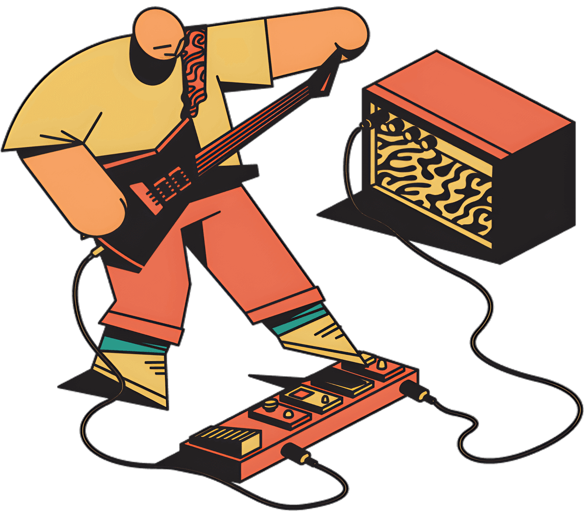 Guitar Player sur scène